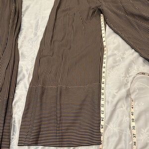 NWOT POINT SUR - J. Crew striped paper bag wide leg wide cuff slacks size 14
